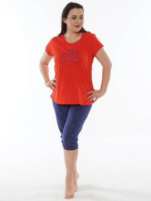 Купить Хлопковый комплект с бриджами VIENETTA 0122992738 в Украина в Lingerie.ua - Одяг для дому та відпочинку, Фото 4