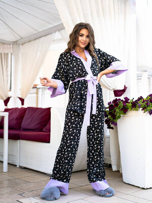 Купить Шифоновый комплект из халата кимоно и брюк LINGERIE 170564 в Украина в Lingerie.ua - Одяг для дому та відпочинку, Фото 5