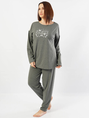 Купить Трикотажный комплект большого размера с брюками VIENETTA 1040060000 в Украина в Lingerie.ua - Одяг для дому та відпочинку, Фото 2