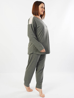 Купить Трикотажный комплект большого размера с брюками VIENETTA 1040060000 в Украина в Lingerie.ua - Одяг для дому та відпочинку, Фото 4