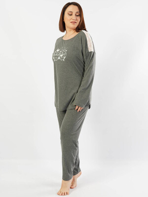 Купить Трикотажный комплект большого размера с брюками VIENETTA 1040060000 в Украина в Lingerie.ua - Одяг для дому та відпочинку, Фото 6