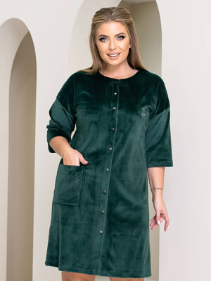 Купить Велюровый халат на кнопках LINGERIE 170613  в Украина в Lingerie.ua - Одяг для дому та відпочинку, Фото 13