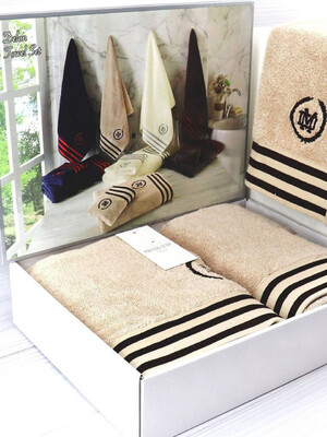 Купить Комплект махровых полотенец 3 в 1 MAISON D`OR Delon в Украина в Lingerie.ua - Одяг для дому та відпочинку, Фото 1