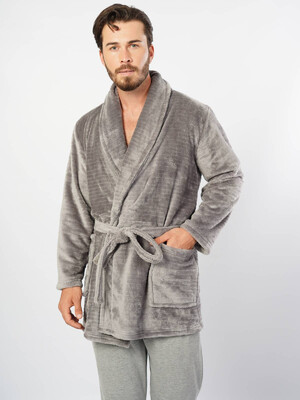 Теплий чоловічий короткий халат GAZZAZ 1030851872