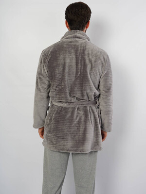 Купить Теплый мужской короткий халат GAZZAZ 1030851872 в Украина в Lingerie.ua - Одяг для дому та відпочинку, Фото 4