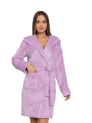Купить Теплий плюшевий халат з капюшоном COCOON E06-5521 в Украина