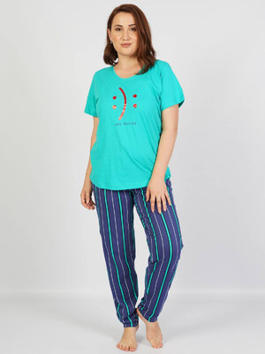 Купить Хлопковый домашний комплект большого размера VIENETTA 1020883276 в Украина в Lingerie.ua - Одяг для дому та відпочинку, Фото 3