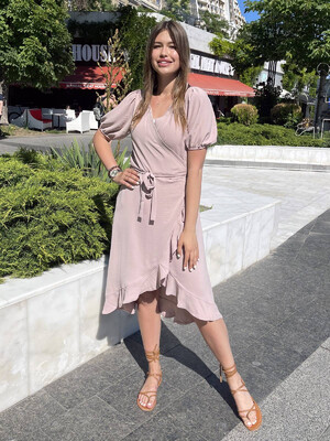 Купить Літня сукня на запах із воланом LINGERIE 170575 в Украина в Lingerie.ua - Одяг для дому та відпочинку, Фото 4