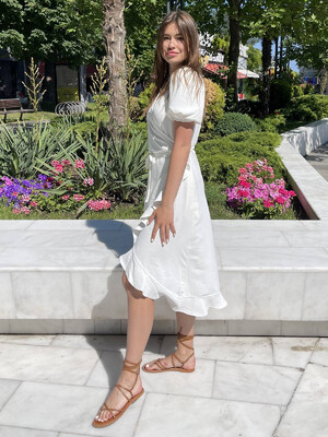 Купить Літня сукня на запах із воланом LINGERIE 170575 в Украина в Lingerie.ua - Одяг для дому та відпочинку, Фото 5