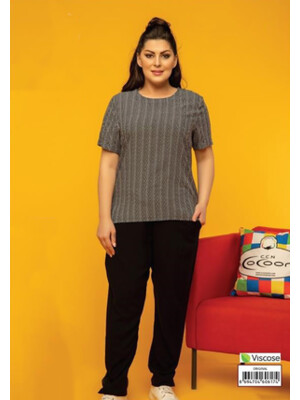 Купить Лений женский костюм большого размера COCOON 75034 в Украина в Lingerie.ua - Одяг для дому та відпочинку, Фото 2