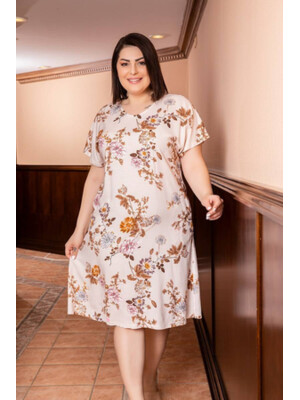 Купить Платье женское из вискозы с коротким рукавом COCOON J2-2344 в Украина