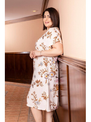 Купить Платье женское из вискозы с коротким рукавом COCOON J2-2344 в Украина в Lingerie.ua - Одяг для дому та відпочинку, Фото 2