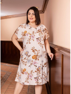 Купить Платье женское из вискозы с коротким рукавом COCOON J2-2344 в Украина в Lingerie.ua - Одяг для дому та відпочинку, Фото 3