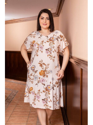 Купить Платье женское из вискозы с коротким рукавом COCOON J2-2344 в Украина в Lingerie.ua - Одяг для дому та відпочинку, Фото 4