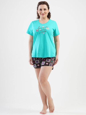 Купить Хлопковый домашний комплект большого размера VIENETTA 1120440055 в Украина в Lingerie.ua - Одяг для дому та відпочинку, Фото 2