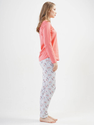 Купить Хлопковый комплект женский с длинным рукавом VIENETTA 2010655740 в Украина в Lingerie.ua - Одяг для дому та відпочинку, Фото 4