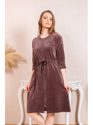 Купить Халат велюровый женский на молнии COCOON U22-1033 в Украина в Lingerie.ua - Одяг для дому та відпочинку, Фото 3