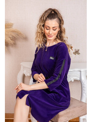 Купить Халат велюровый женский на молнии COCOON U22-1033 в Украина в Lingerie.ua - Одяг для дому та відпочинку, Фото 6