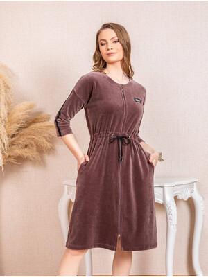 Купить Халат велюровый женский на молнии COCOON U22-1033 в Украина в Lingerie.ua - Одяг для дому та відпочинку, Фото 9