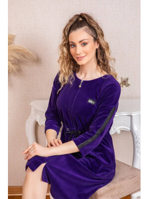 Купить Халат велюровый женский на молнии COCOON U22-1033 в Украина в Lingerie.ua - Одяг для дому та відпочинку, Фото 10