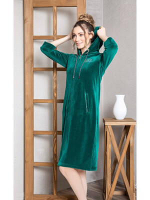 Купить Халат велюровый женский на молнии COCOON U22-1035 в Украина в Lingerie.ua - Одяг для дому та відпочинку, Фото 3