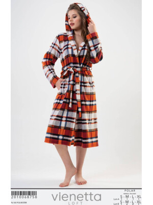 Купить Флисовый халат с капюшоном VIENETTA 2010068758 в Украина в Lingerie.ua - Одяг для дому та відпочинку, Фото 6