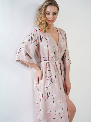 Купить Халат из вискозы миди VIENETTA 1110730442 в Украина в Lingerie.ua - Одяг для дому та відпочинку, Фото 4