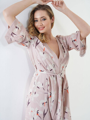 Купить Халат из вискозы миди VIENETTA 1110730442 в Украина в Lingerie.ua - Одяг для дому та відпочинку, Фото 6