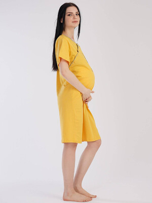 Купить Хлопковая туника для беременных и кормящих мам VIENETTA 2122145889 в Украина в Lingerie.ua - Одяг для дому та відпочинку, Фото 5