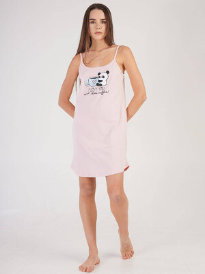 Купить Хлопковая туника на бретельках VIENETTA 2120930000 в Украина в Lingerie.ua - Одяг для дому та відпочинку, Фото 4