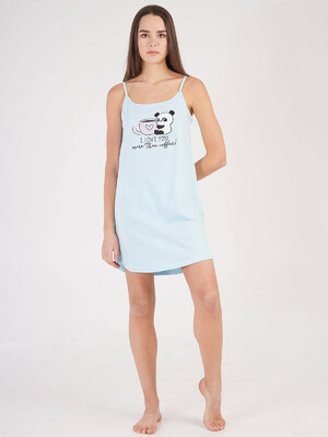 Купить Хлопковая туника на бретельках VIENETTA 2120930000 в Украина в Lingerie.ua - Одяг для дому та відпочинку, Фото 5