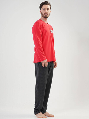 Купить Хлопковая пижама с длинным рукавом  VIENETTA MAN 2031073902 в Украина в Lingerie.ua - Одяг для дому та відпочинку, Фото 2