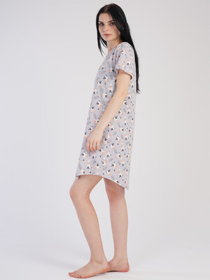 Купить Хлопковая ночная сорочка с коротким рукавом VIENETTA 2123230656 в Украина в Lingerie.ua - Одяг для дому та відпочинку, Фото 2