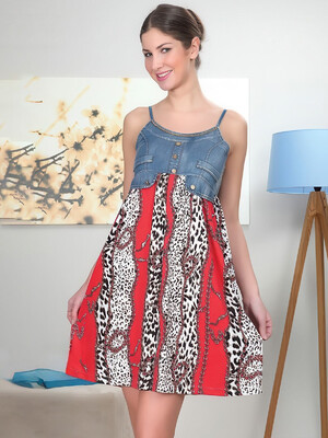 Купить Сарафан жіночий з джинсовим принтом COCOON 13-442 в Украина