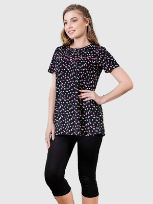 Костюм летний с контрастным принтом COCOON J6-6049