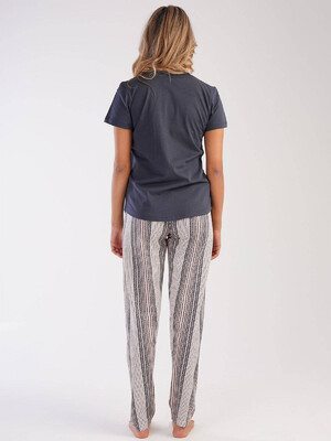 Купить Хлопковая пижама с брюками в полоску VIENETTA 2121180782 в Украина в Lingerie.ua - Одяг для дому та відпочинку, Фото 3
