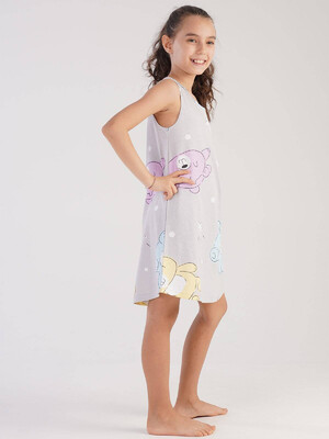 Купить Хлопковая ночная сорочка без рукавов VIENETTA 2124901510  в Украина в Lingerie.ua - Одяг для дому та відпочинку, Фото 2