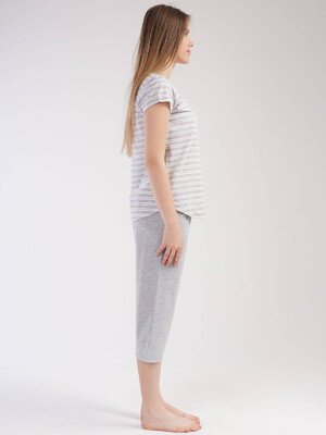 Купить Хлопковый комплект с капри VIENETTA 2125460000 в Украина в Lingerie.ua - Одяг для дому та відпочинку, Фото 3