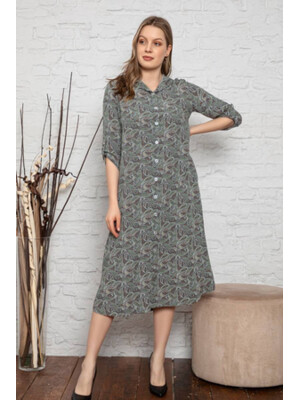 Купить Штапельный халат с капюшоном COCOON J5-5167 в Украина в Lingerie.ua - Одяг для дому та відпочинку, Фото 4