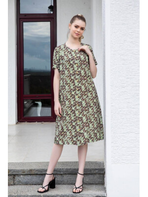 Купить Літній халат на ґудзиках із коротким рукавом COCOON J4-4027 в Украина в Lingerie.ua - Одяг для дому та відпочинку, Фото 2