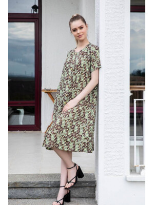 Купить Літній халат на ґудзиках із коротким рукавом COCOON J4-4027 в Украина в Lingerie.ua - Одяг для дому та відпочинку, Фото 4