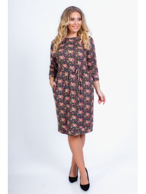 Купить Платье большого размера из итальянского трикотажа LINGERIE 170375 в Украина