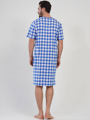 Купить Хлопковая туника в клетку VIENETTA MAN 1090142387 в Украина в Lingerie.ua - Одяг для дому та відпочинку, Фото 4