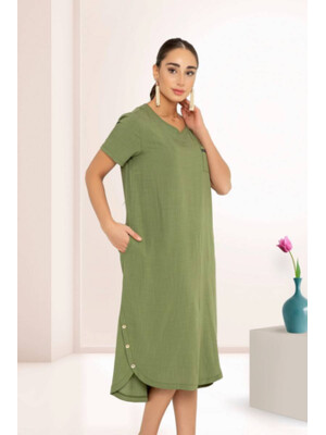 Купить Платье женское из вискозы и льна COCOON Relax P20881 в Украина в Lingerie.ua - Одяг для дому та відпочинку, Фото 5