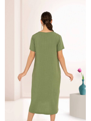 Купить Платье женское из вискозы и льна COCOON Relax P20881 в Украина в Lingerie.ua - Одяг для дому та відпочинку, Фото 3