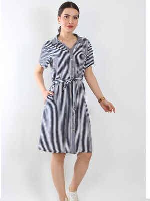 Купить Халат летний с воротничком на пуговицах JEN 03130 в Украина в Lingerie.ua - Одяг для дому та відпочинку, Фото 1