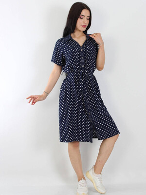 Купить Халат летний с воротничком на пуговицах JEN 03130 в Украина в Lingerie.ua - Одяг для дому та відпочинку, Фото 3