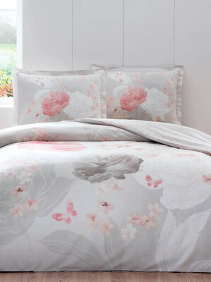 Купить Постельный комплект двуспальный TAC Saten  Azure в Украина в Lingerie.ua - Одяг для дому та відпочинку, Фото 1