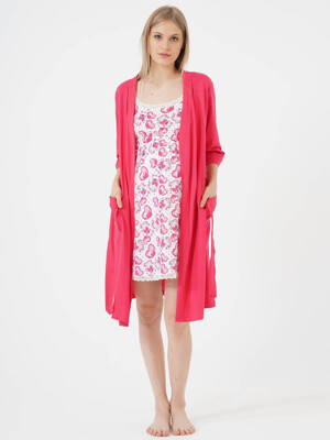 Комплект из ночной сорочки и халата VIENETTA 1061740507