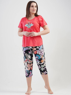 Купить Хлопковый комплект с капри VIENETTA 1121300229 в Украина в Lingerie.ua - Одяг для дому та відпочинку, Фото 5